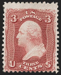 Sale 1166, Lot 672, 1861-66 Issue (Scott 56-78), 3c Lake (66) Sale 1166, Lot 672, 1861-66 Issue (Scott 56-78)