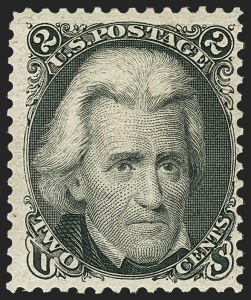 Sale 1166, Lot 715, 1875 Re-Issue of 1861-66 Issue (Scott 102-111), 2c Black, Re-Issue (103) Sale 1166, Lot 715, 1875 Re-Issue of 1861-66 Issue (Scott 102-111)