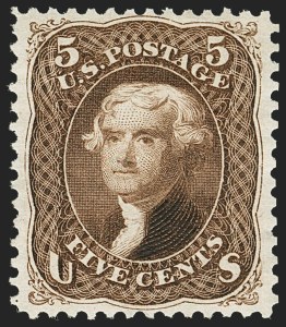 Sale 1166, Lot 719, 1875 Re-Issue of 1861-66 Issue (Scott 102-111)