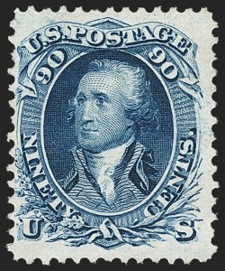 Sale 1166, Lot 730, 1875 Re-Issue of 1861-66 Issue (Scott 102-111)