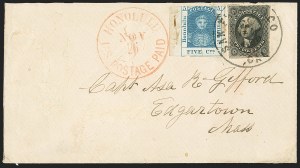 Sale 1172, Lot 1016, 1853-89 Kamehameha III Issues (Scott 5-7)