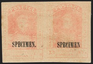 Sale 1172, Lot 1049, 1853-89 Kamehameha III Issues, Re-Issues and Reprints (Scott 8-11)