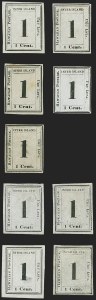 Sale 1172, Lot 1086, 1859-65 Numeral Issues, cont. (Scott 14-16)