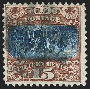 Sale 1172, Lot 551, 1869 Pictorial Issue Inverts (Scott 119b-120b)