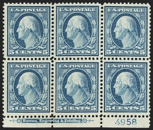 Sale 1172, Lot 655, 1910-13 Washington-Franklin Issue (Scott 374-396)