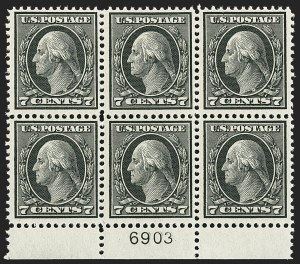 Sale 1172, Lot 698, 1912-14 Washington-Franklin Issue (Scott 405-423)