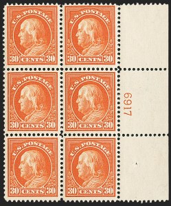 Sale 1172, Lot 716, 1912-14 Washington-Franklin Issue (Scott 405-423)