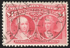 Sale 1174, Lot 103, $1.00-$5.00 1893 Columbian Issue (Scott 241-245)