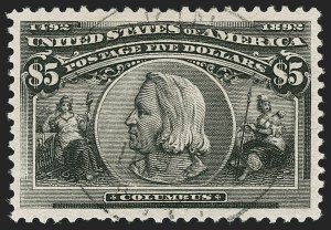 Sale Number 1174, Lot Number 106, $1.00-$5.00 1893 Columbian Issue (Scott 241-245)