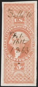 Sale 1174, Lot 343, Revenues, First Issue cont.