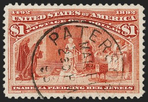Sale 1174, Lot 88, $1.00-$5.00 1893 Columbian Issue (Scott 241-245)