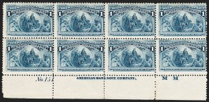 Sale 1175, Lot 528, 1893 Columbian Issue (Scott 230-245)