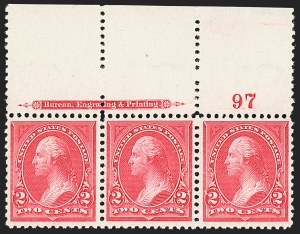 Sale 1175, Lot 558, 1895-98 Watermarked Bureau Issues (Scott 264-284)
