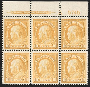 Sale 1175, Lot 665, 1912-14 Washington-Franklin Issue (Scott 405-423)