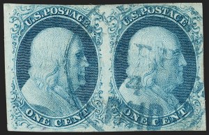 Sale 1179, Lot 2092, 1c-3c 1851-56 Issue (Scott 6-11A)