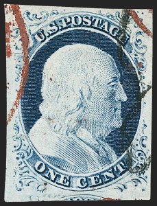 Sale 1179, Lot 2101, 1c-3c 1851-56 Issue (Scott 6-11A)