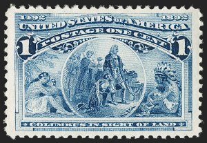 Sale Number 1179, Lot Number 2233, 1c-50c 1893 Columbian Issue (Scott 230-240) Sale Number 1179, Lot Number 2233, 1c-50c 1893 Columbian Issue (Scott 230-240)
