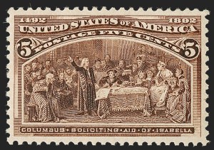 Sale Number 1179, Lot Number 2240, 1c-50c 1893 Columbian Issue (Scott 230-240) Sale Number 1179, Lot Number 2240, 1c-50c 1893 Columbian Issue (Scott 230-240)