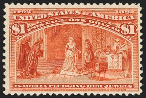 Sale 1179, Lot 2260, $1.00-$5.00 1893 Columbian Issue (Scott 241-245)