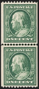 Sale 1179, Lot 2368, 1910-15 Washington-Franklin Issues (Scott 374-461)