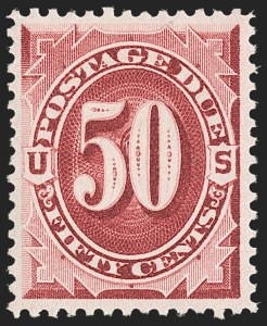 Sale 1179, Lot 2517, Back-of-Book: Special Delivery thru Parcel Post, 1c-50c Bright Claret (J22-J28) Sale 1179, Lot 2517, Back-of-Book: Special Delivery thru Parcel Post