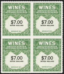 Sale 1179, Lot 2726, Revenues: Wine Stamps, Distilled Spirits