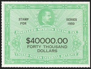 Sale 1179, Lot 2736, Revenues: Wine Stamps, Distilled Spirits
