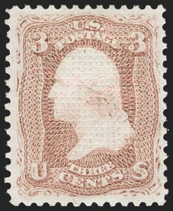 Sale 1185, Lot 44, 1867-68 Grilled Issue thru 1875 Re-Issue of 1861-66 Issue