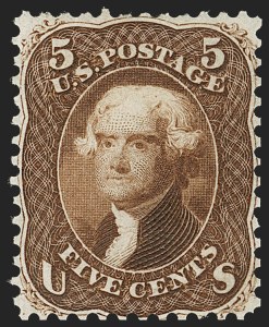 Sale 1187, Lot 117, 1861-66 Issue (Scott 56-78)