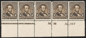 Sale 1187, Lot 343, 1890-93 Issue (Scott 219-229)
