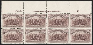 Sale 1187, Lot 356, 1893 Columbian Issue (Scott 230-245)