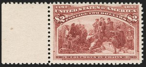 Sale 1187, Lot 377, 1893 Columbian Issue (Scott 230-245), $2.00 Columbian (242) Sale 1187, Lot 377, 1893 Columbian Issue (Scott 230-245)