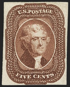 Sale 1187, Lot 38, 1851-56 Issue (Scott 5-17)