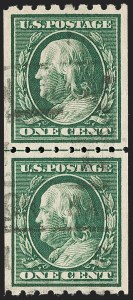 Sale 1187, Lot 556, 1910-13 Washington-Franklin Issue (Scott 374-396)