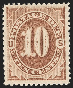 Sale 1187, Lot 707, Postage Due, Offices in China, 10c Brown (J5) Sale 1187, Lot 707, Postage Due, Offices in China