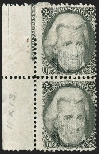 Sale 1192, Lot 184, 1867-68 Grilled Issue (Scott 79-101)