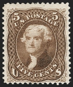 Sale 1192, Lot 202, 1875 Re-Issue of 1861-66 Issue (Scott 102-111)