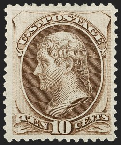 Sale 1192, Lot 259, 1873-75 Continental Bank Note Co. Issue (Scott 156-166, 171)