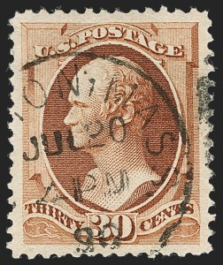 Sale Number 1192, Lot Number 284, 1879-88 American Bank Note Co. Issues (Scott 182-218) Sale Number 1192, Lot Number 284, 1879-88 American Bank Note Co. Issues (Scott 182-218)