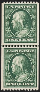 Sale 1192, Lot 457, 1910-13 Washington-Franklin Issue (Scott 374-396)