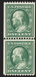 Sale 1192, Lot 458, 1910-13 Washington-Franklin Issue (Scott 374-396)