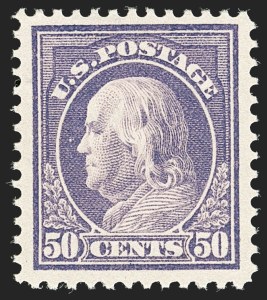 Sale 1192, Lot 481, 1912-14 Washington-Franklin Issue, incl. compound Perforations (Scott 405-423D)