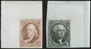 Sale 1192, Lot 69, 1875 Reproduction of 1847 Issue (Scott 3-4)