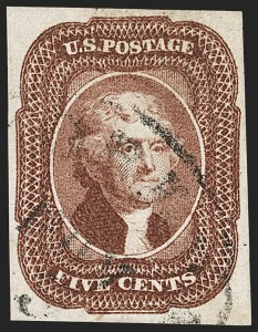 Sale 1192, Lot 84, 1851-56 Issue (Scott 5-17)