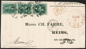 Sale 1192, Lot 853, Confederate States: Independent and CSA use of US Postage