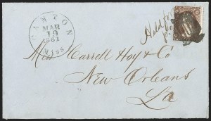 Sale 1192, Lot 855, Confederate States: Independent and CSA use of US Postage