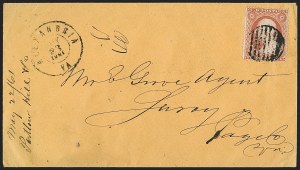 Sale 1192, Lot 860, Confederate States: Independent and CSA use of US Postage