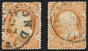 Sale 1192, Lot 862, Confederate States: Independent and CSA use of US Postage