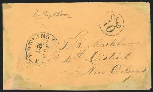 Sale 1192, Lot 867, Confederate States: Stampless Covers