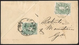 Sale 1192, Lot 926, Confederate States: General Issues on-Cover, Lithograph Issues